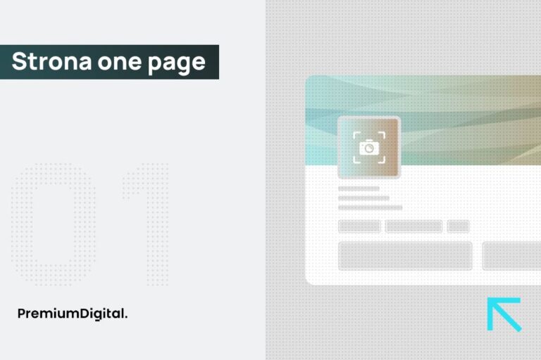 Na zdjęciu przykładowa strona one page.