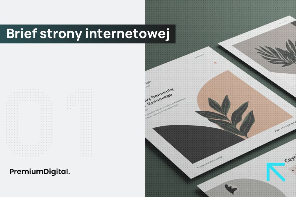 Na zdjęciu przykładowy brief strony internetowej.