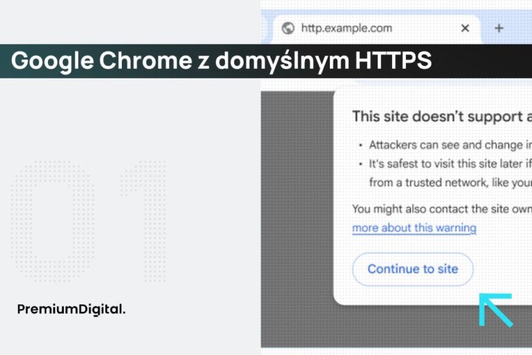 Google Chrome z domyślnym HTTPS