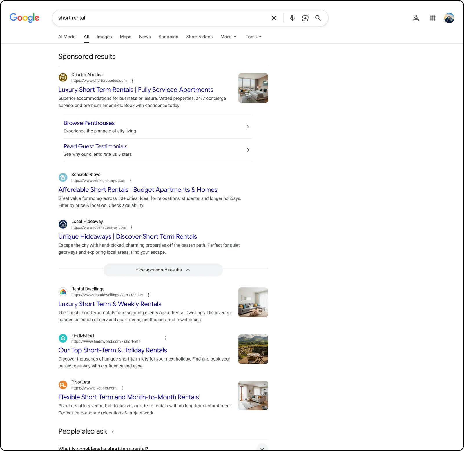 Na zdjęciu nowy layout reklam Google w SERP.