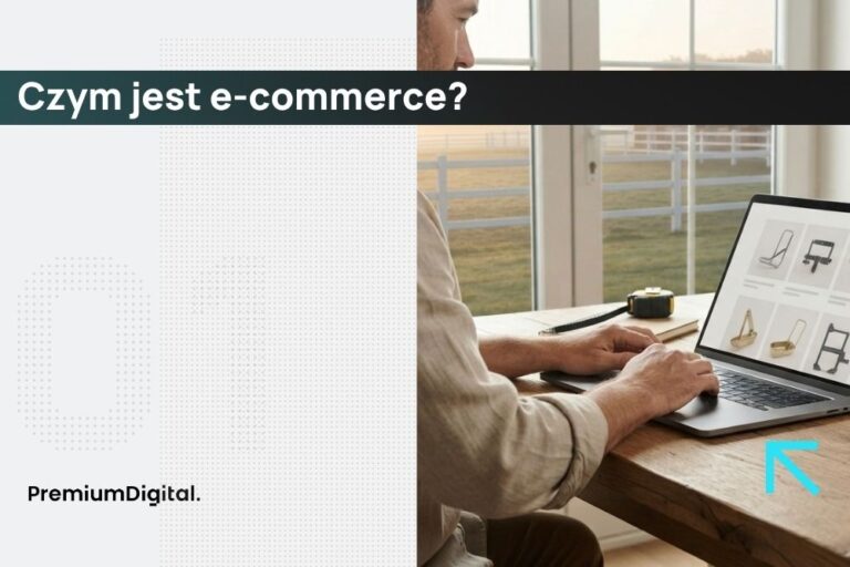 E-commerce – co to właściwie jest? Na zdjęciu mężczyzna kupuje online.