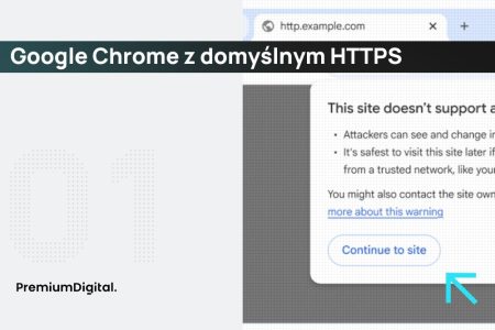 Blog Premium Digital Google Chrome z domyślnym HTTPS