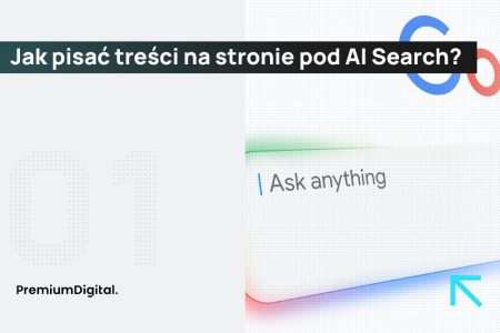 Na zdjęciu koncepcja AI Search.