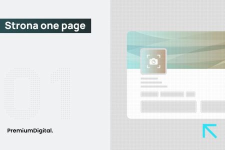 Na zdjęciu przykładowa strona one page.