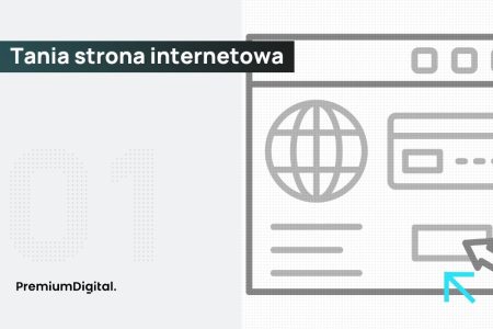 Na zdjęciu przykładowa tania strona internetowa.